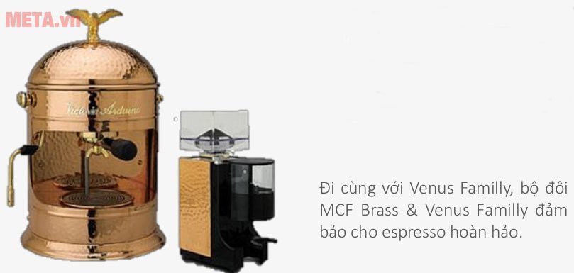 Máy xay cà phê Victoria Arduino MCF Brass có Venus Family đi kèm