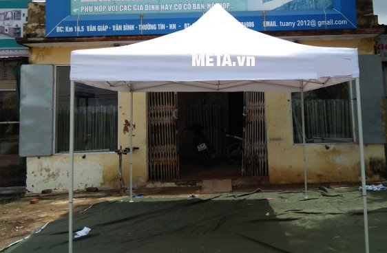 Bạt mái nhà bạt di động 3m x 3m màu trắng