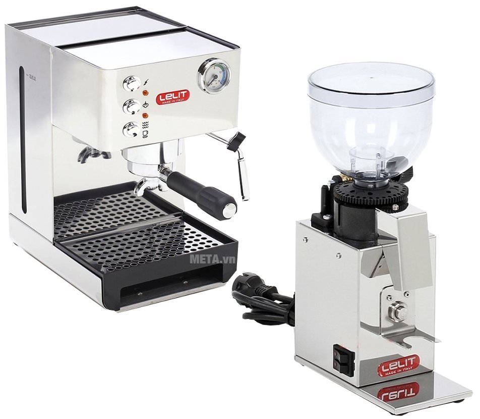 Hình ảnh combo máy xay và pha cà phê Lelit PL41EM và PL043MMI