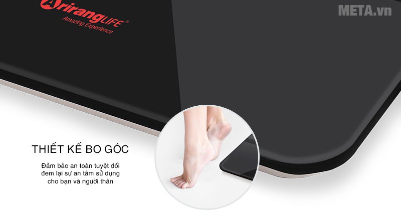 Cân sức khỏe thông minh ArirangLife AR-SS16D có thiết kế bo góc 