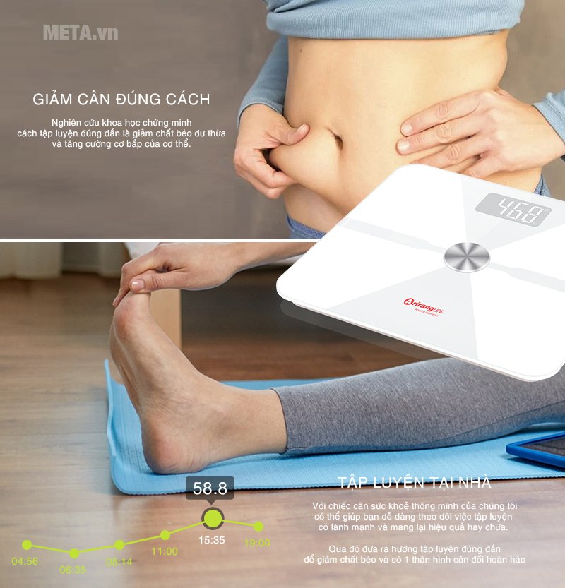 Cân sức khỏe thông minh ArirangLife AR-SS16D giúp bạn giảm cân đúng cách 