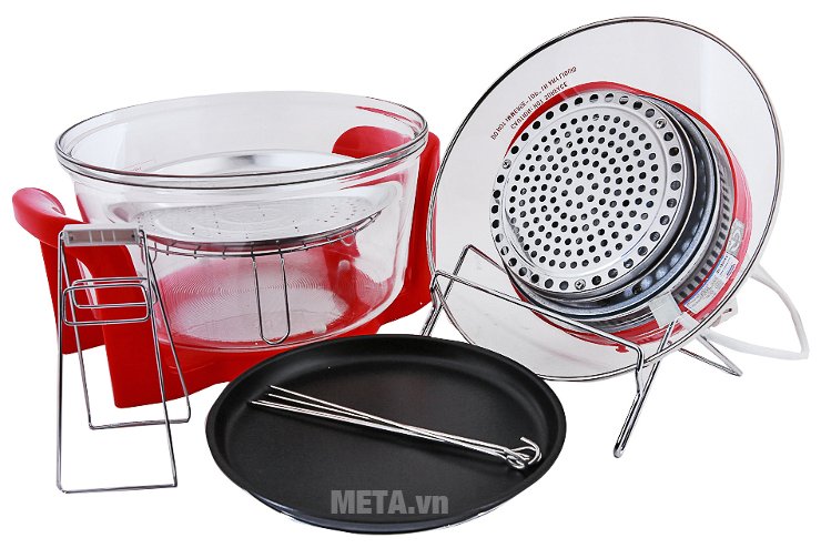 Lò nướng thuỷ tinh Sunhouse SH412 với chất liệu cao cấp