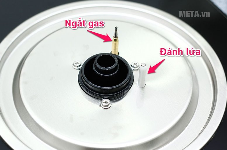 Bếp ga âm kính Sunhouse SHB8836 có hệ thống ngắt gas tự động, an toàn 