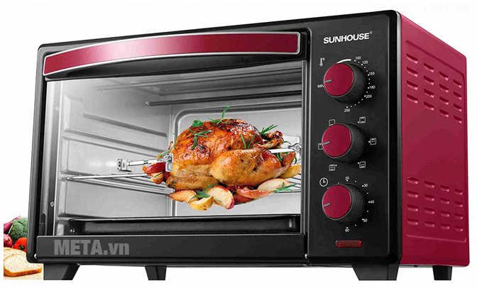 Lò nướng Sunhouse SHD4222 màu đỏ