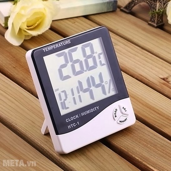 Nhiệt ẩm kế điện tử HTC-1 có thiết kế tiện lợi Nhiệt ẩm kế điện tử HTC-1 có thiết kế tiện lợi