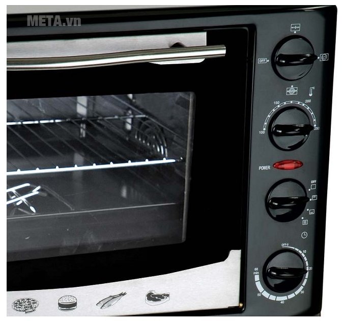 Lò nướng Sanaky VH 359N dễ sử dụng với nút vặn 