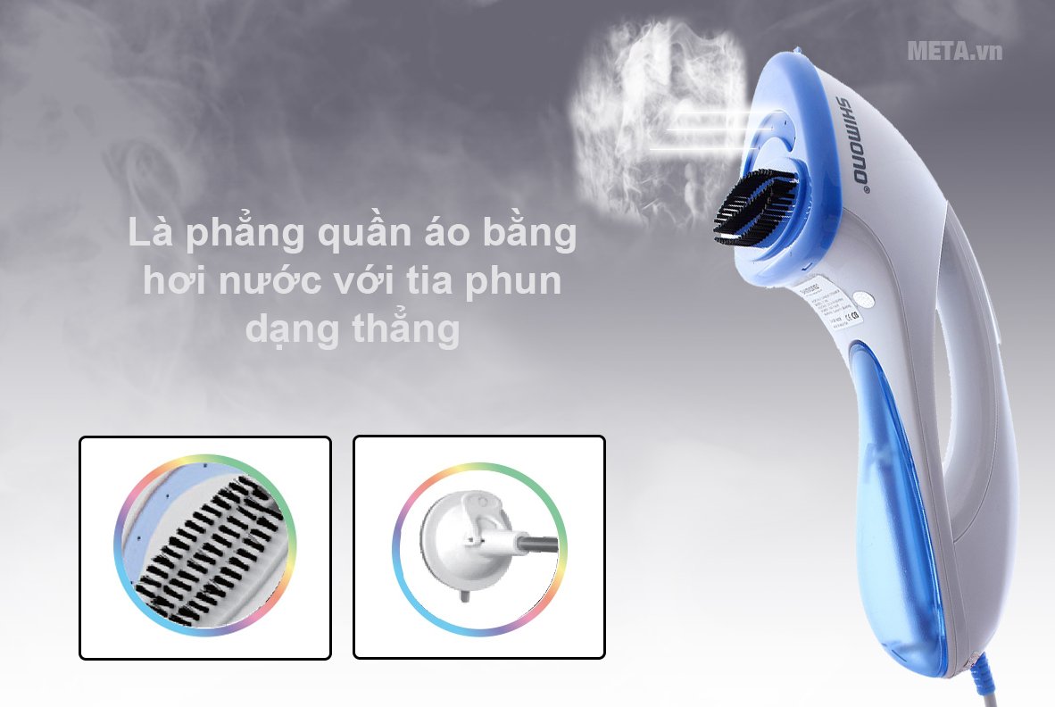 Bàn là hơi nước cầm tay Shimono ST0801 có hơi nước tia phun dạng thẳng 