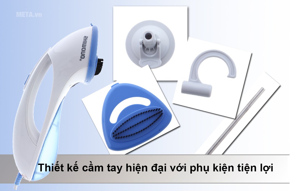 Bàn là hơi nước cầm tay Shimono ST0801 với các phụ kiện 