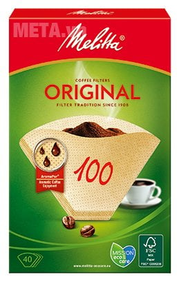 Bộ 5 hộp giấy lọc Melitta 100/40 nâu