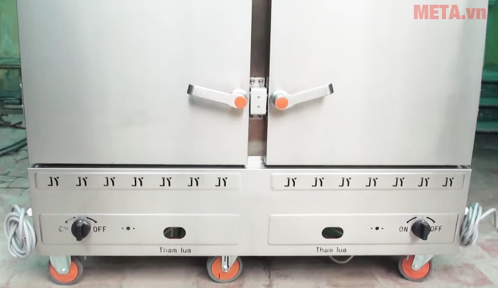 Tủ nấu cơm công nghiệp 24 khay dùng gas