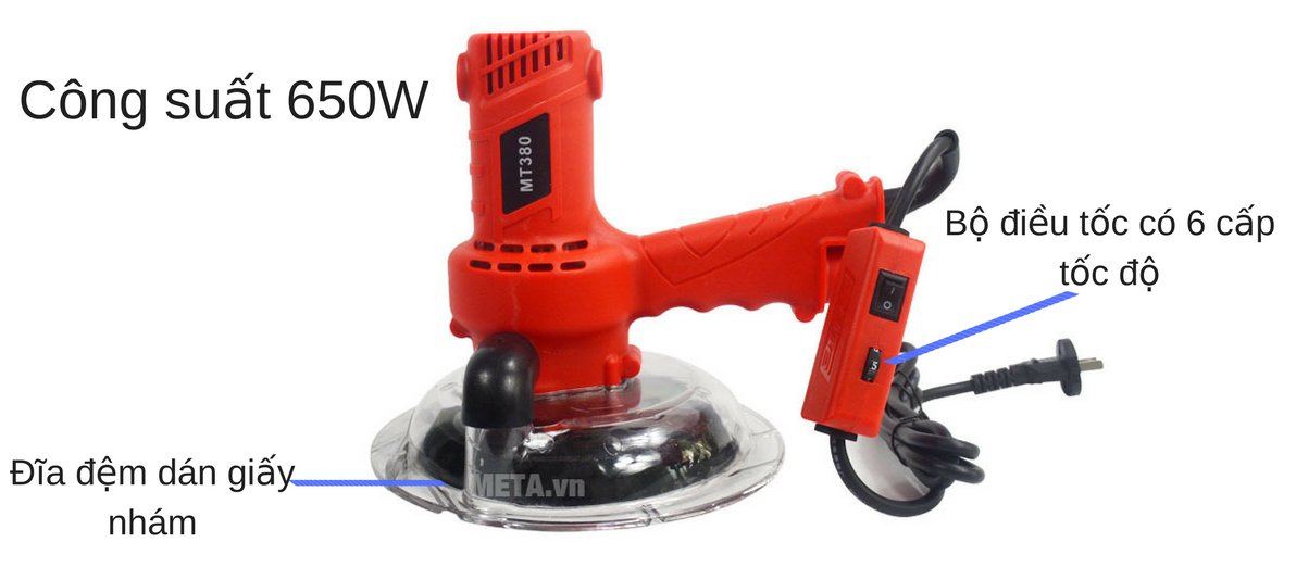 Cấu tạo máy chà tường MT380 Cấu tạo máy chà tường MT380