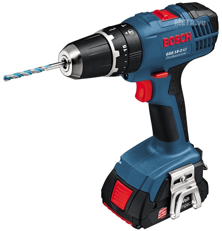 Máy khoan vặn bắt vít dùng pin Bosch GSB 18-2-LI Professional