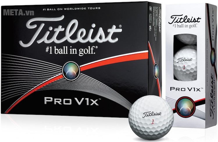 Bóng golf Titleist Pro V1X 2017-T2045S - Hộp 12 quả