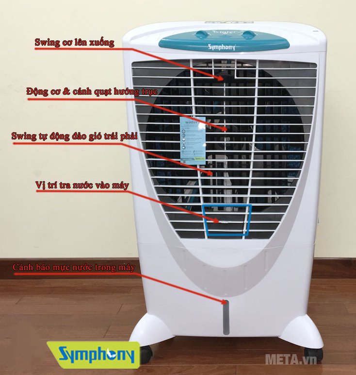 Cấu tạo máy làm mát Symphony Winter XL