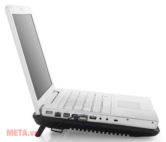 Đế tản nhiệt laptop DeepCool N19 sử dụng dễ dàng qua cổng USB