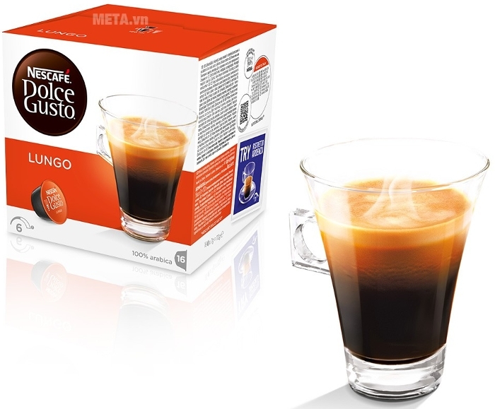 Viên nén cà phê capsule vị cà phê rang xay NeLungoscafe Dolce Gusto – Lungo