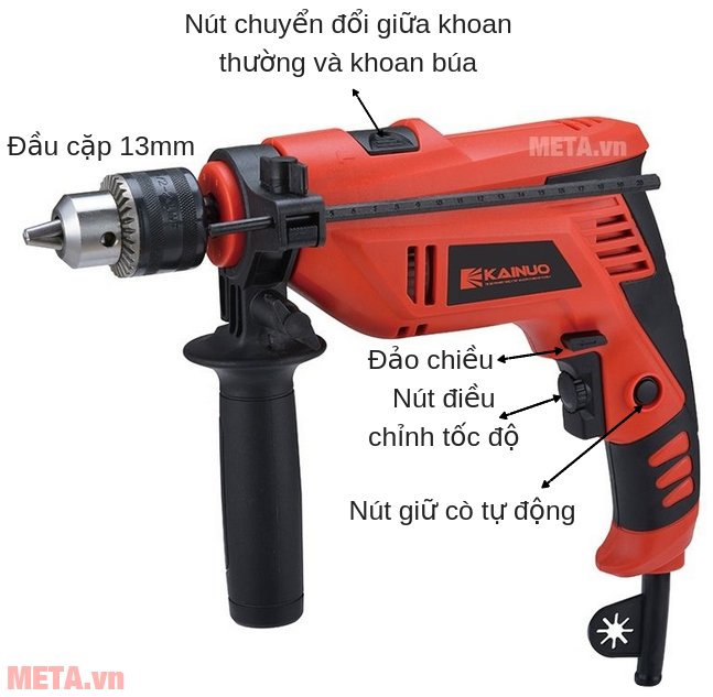 Cấu tạo của máy khoan Kainuo KN6019