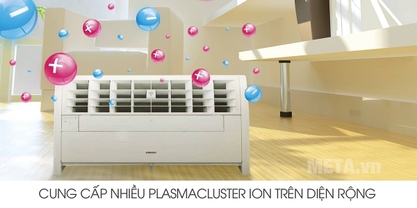 Máy tạo Plasmacluster Ion Sharp IG-A40E-W phân bổ mật ion trên diện rộng