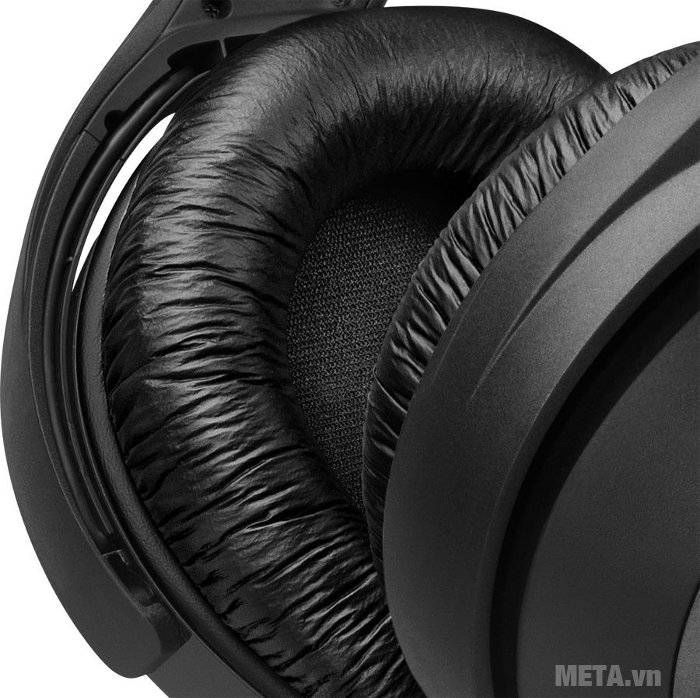 Tai nghe Sennheiser HDR165 có đệm tai dày, êm ái 