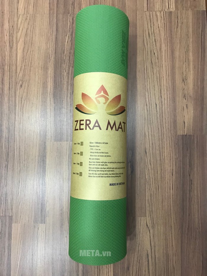 Thảm Yoga Zera Mat 8 ly xanh lá