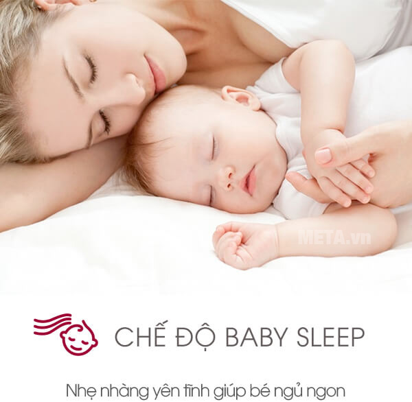 Máy có chế độ làm lạnh nhẹ nhàng êm ái phù hợp với trẻ nhỏ