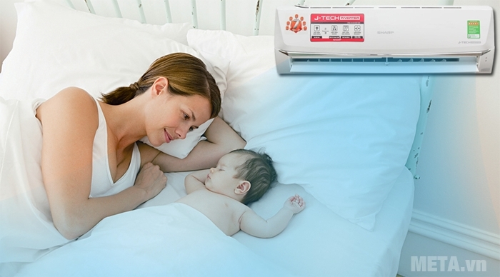 Làn gió mát sẽ từ từ hạ thấp khi cài đặt chế độ ngủ
