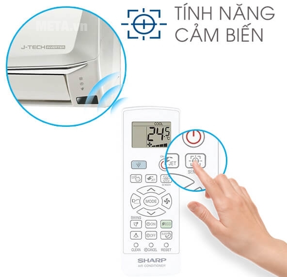 Tính năng cảm biến định vị nơi cần làm mát
