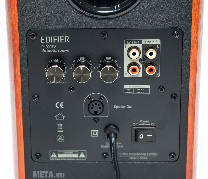Các cổng kết nối của loa Edifier R1900TV  