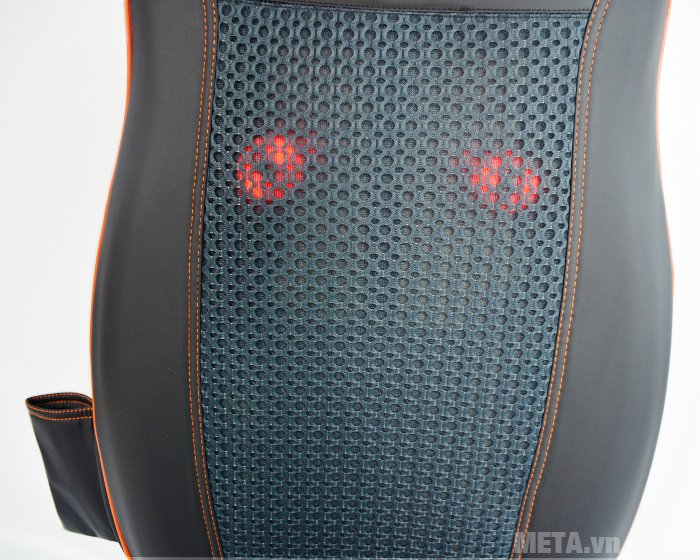 Đệm massage Buheung RT-2010 làm bằng vải lưới thoáng khí ở vị trí lưng Đệm massage Buheung RT-2010 làm bằng vải lưới thoáng khí ở vị trí lưng