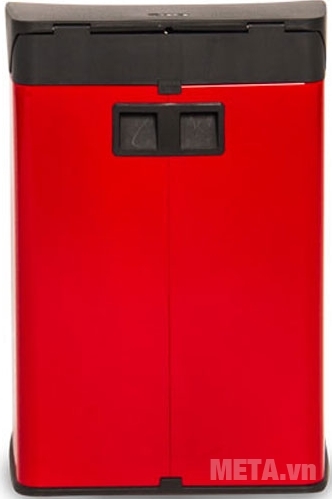 Thùng rác Inox đạp vuông nhỏ Fitis SPS1-906 bằng thép không gỉ được sơn tĩnh điện 