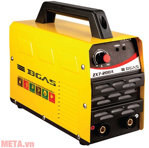 Máy hàn điện tử Bgas ZX7-200A có kích thước nhỏ gọn, nhẹ và tiết kiệm năng lượng