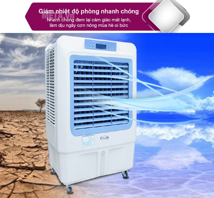 Cơn nóng sẽ được xua tan nhanh chóng với chế độ làm lạnh 