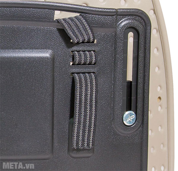 Dây đai thiết kế độ co giãn cao, gắn chặt tựa lưng vào ghế