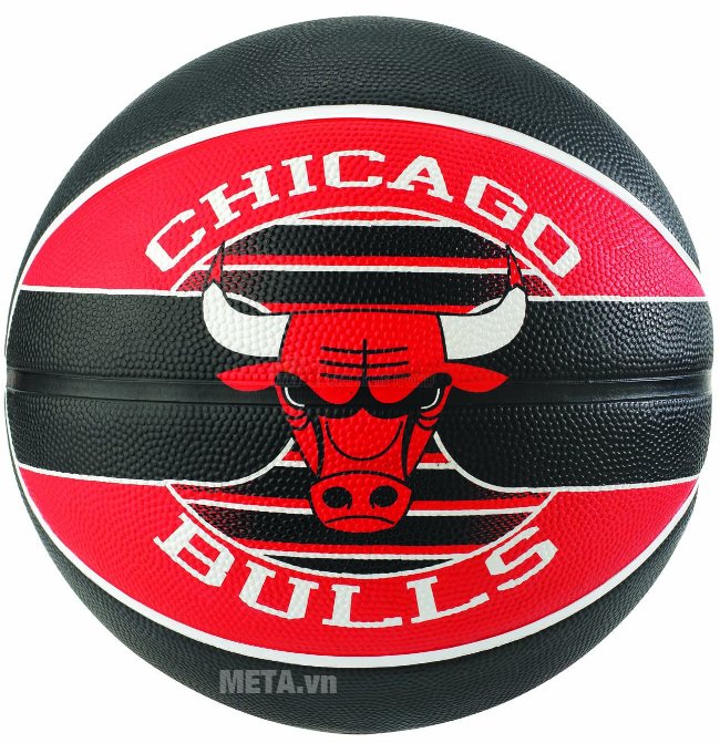 Mặt trước của bóng rổ Spalding NBA Team Chicago Bulls Outdoor size 7 (83-503Z)