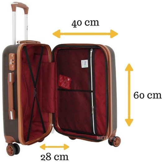 Vali du lịch cao cấp Trip P803A - size 60 có kích thước lớn