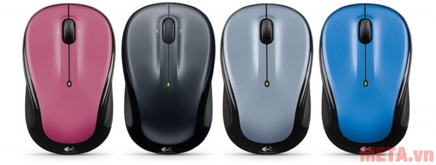 Chuột quang không dây Logitech M325 có nhiều màu sắc đa dạng, dễ dàng lựa chọn