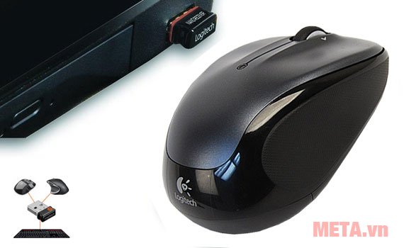  Chuột quang Logitech M325 có thể dùng cho cả máy tính để bàn và laptop