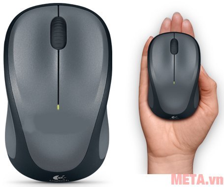  Chuột không dây Logitech M325 có thiết kế nhỏ gọn, tiện lợi