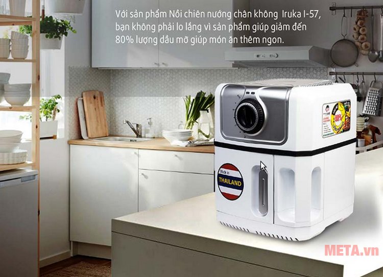 Với thiết kế nhỏ gọn, tinh tế, nồi nướng Iruka I-57 làm tôn lên nét sang trọng cho căn bếp nhà bạn