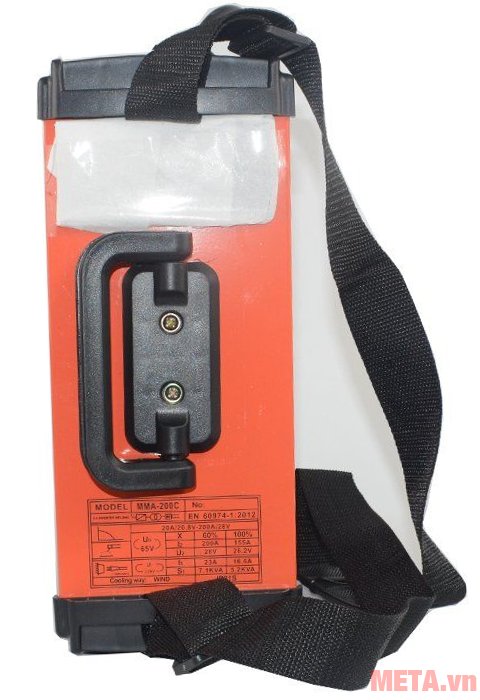 Máy hàn điện tử Inverter Btec MMA-200C điều chỉnh được quai đeo  Máy hàn điện tử Inverter Btec MMA-200C điều chỉnh được quai đeo