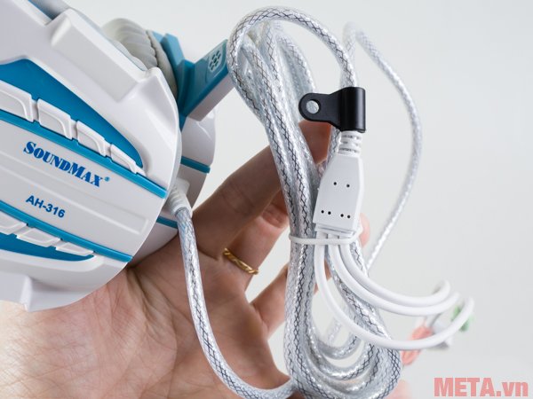 Tai nghe SoundMax AH-316 có dây cáp dài 2,4m Tai nghe SoundMax AH-316 có dây cáp dài 2,4m