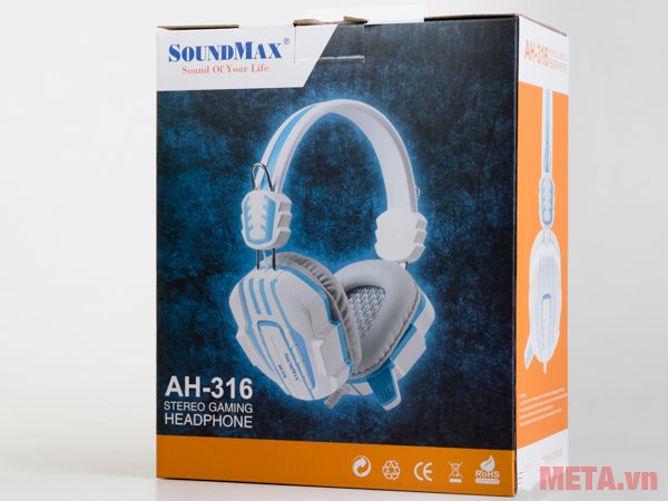 Tai nghe SoundMax AH-316 thiết kế hộp đựng sang trọng Tai nghe SoundMax AH-316 thiết kế hộp đựng sang trọng