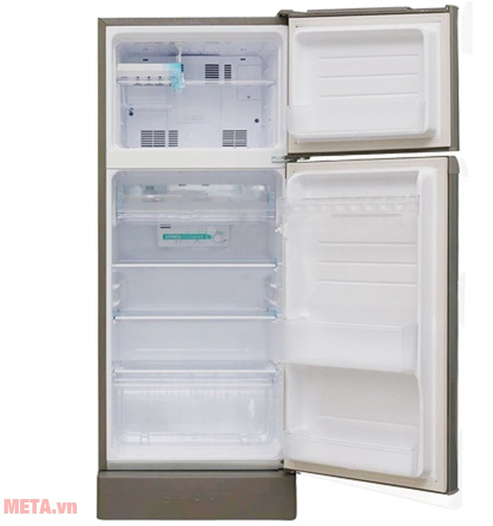 Tủ lạnh gia đình Sharp SJ-198P-SSA có dung tích 180L với hai cánh cửa 