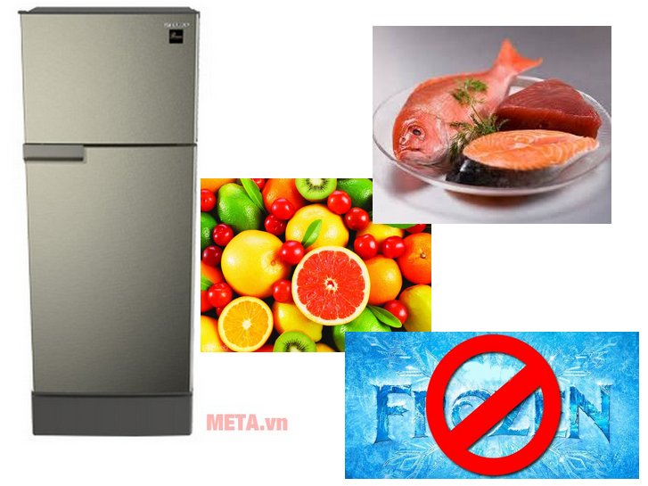 Tủ lạnh hai cánh Sharp SJ-198P-SSA có công nghệ làm lạnh tự nhiên không làm đóng băng thực phẩm 