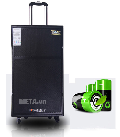 Loa đem lại khả năng dùng pin liên tục từ 6 đến 8 tiếng