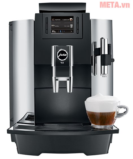 Máy pha cà phê tự động Jura Impressa WE8 giúp bạn tự pha Cappuccino, Espresso dễ dàng 