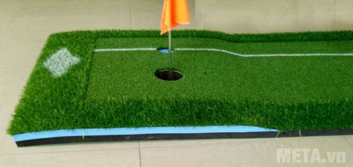 Thảm tập Putting Green 3m x 0.6m đi kèm bóng golf và cờ 