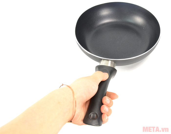 Chảo từ chống dính Tianxi TJE-20 có quai cầm bằng chắc chắn bằng nhựa cứng 