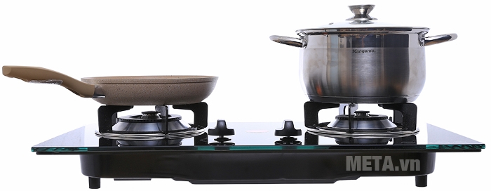 Góc nghiêng của bếp gas âm Kiwa KW-2607G