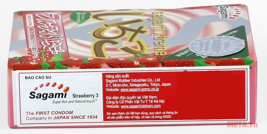 Bao cao su Sagami Sagami Xtreme Strawberry dễ dàng sử dụng Bao cao su Sagami Sagami Xtreme Strawberry dễ dàng sử dụng